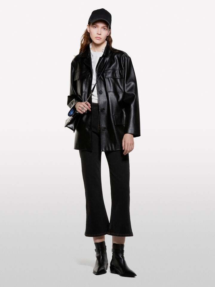 Black bootcut jeans - mid season sale women - Black | Sisley image number 1